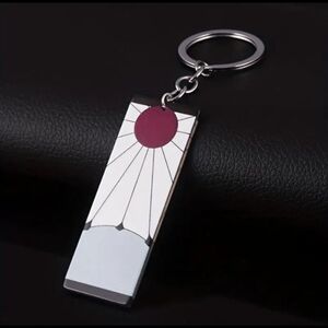 Stylish Keychain with Red and White Design Demon Slayer Anime Manga Collection
